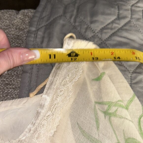 Tere Tereba for Young Reflections Ivory Floral Hippy Boho Maxi Dress Size XS/S - Picture 11 of 12